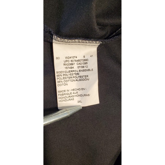 Dickies Mens Black Short Sleeve Work Shirt Double Pocket 3XL - Picture 3 of 8